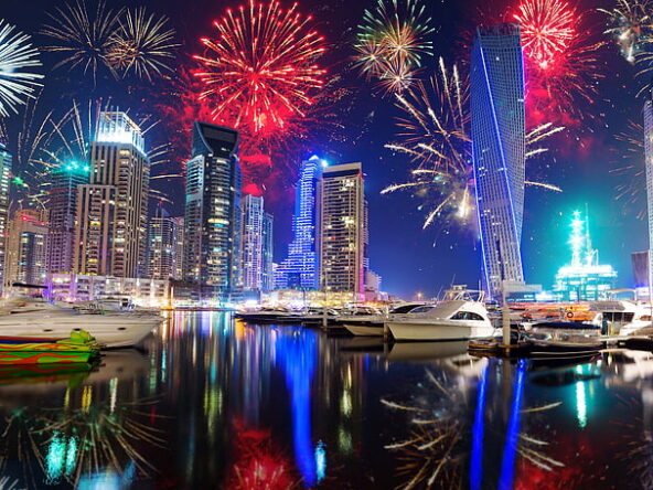 UAE National Day Fire Works - GH